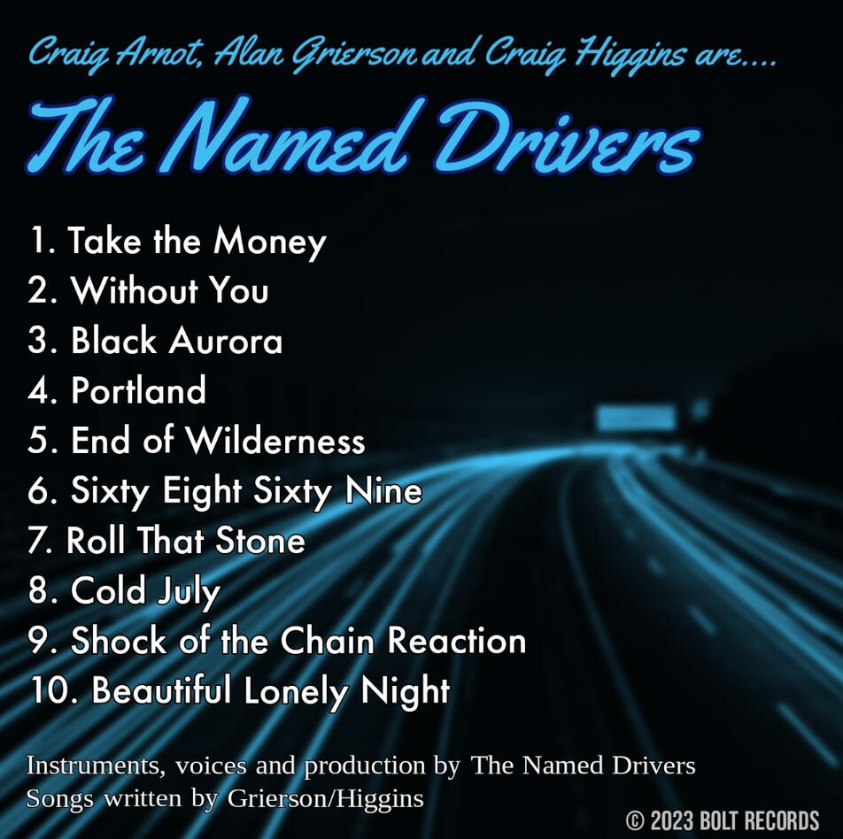 The Named Drivers front cover